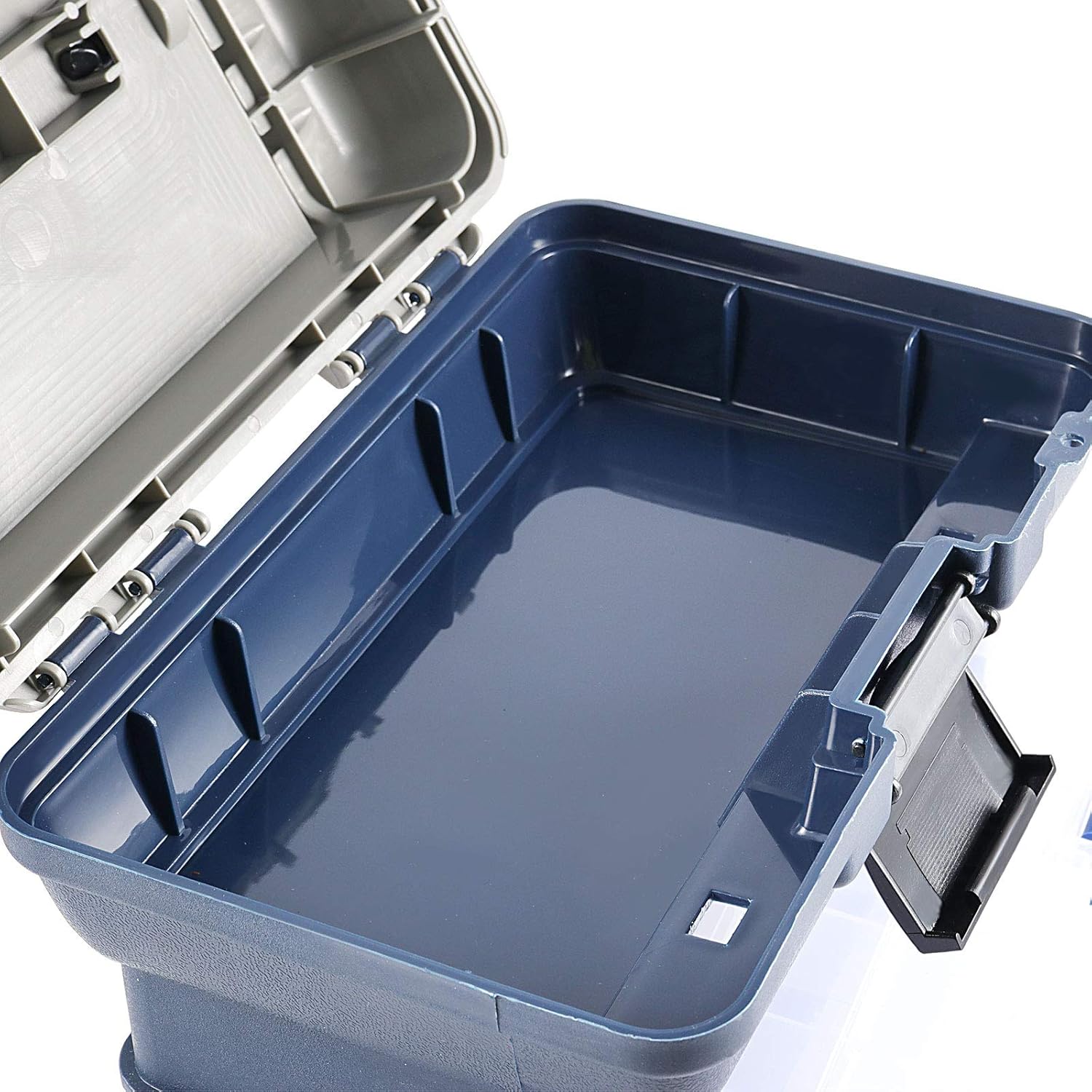 ZOENHOU 4 Layers Fishing Tackle Box, 10 x 6.7 x 9.8 Inch Portable Tackle Stuff Tool Boxes Organizer Portable Fishing Stuff Storage Case for Men Women Beginner - Image 4